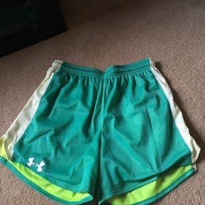 Under armor mesh shorts